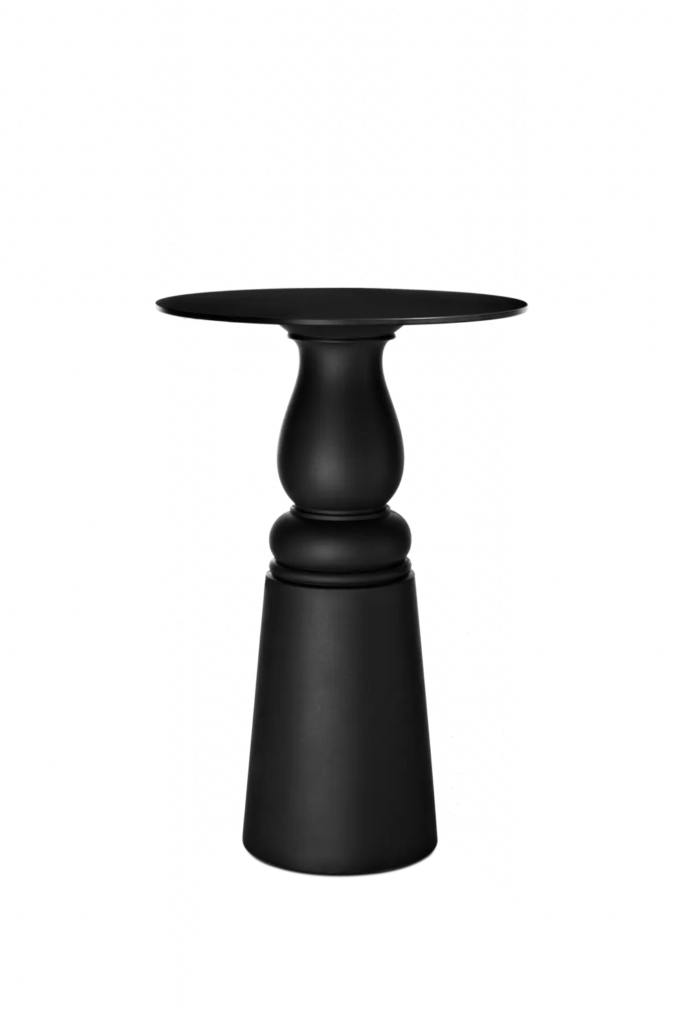 Container Table New Antiques high round hpl black